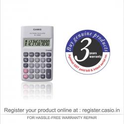 Casio HL-100LB Portable Calculator, 10 Digit